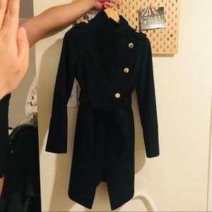 Guess asymmetry coat 55% wool